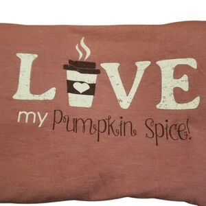'Love My Pumpkin Spice' Pink Long Sleeve Tee